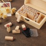 36pcs Alphabet wooden Stamp #ST0002