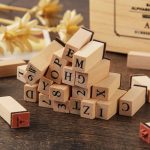 36pcs Alphabet wooden Stamp #ST0002 - Image 4
