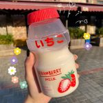 480ml Kawaii Peach strawberry bananna avocado Water Bottle - Image 6