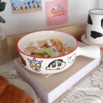 Shin Chan Ceramic Breakfast Bowl with Handle - Image 2