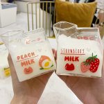 Kawaii Milk Glass Pot Strawberry Peach Avocado Banana - Image 2