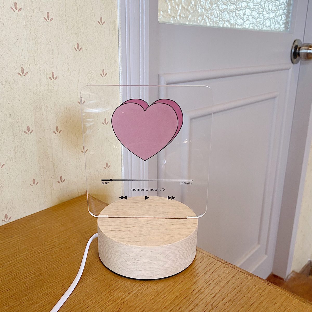 MOOD MOMENT 3D Heart Night Light - Image 3