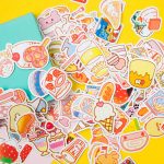200pcs Japanese Snack Food Stickers
