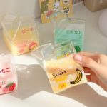 Kawaii Milk Glass Pot Strawberry Peach Avocado Banana - Image 5