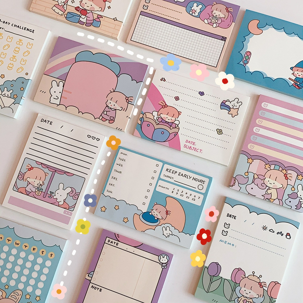 1605753510 Kawaii Bunny series memopad - Image 1