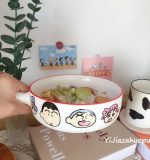 Shin Chan Ceramic Breakfast Bowl with Handle - Image 3