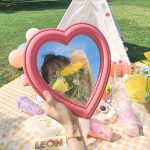 Love Yourself Heart Shape Mirror