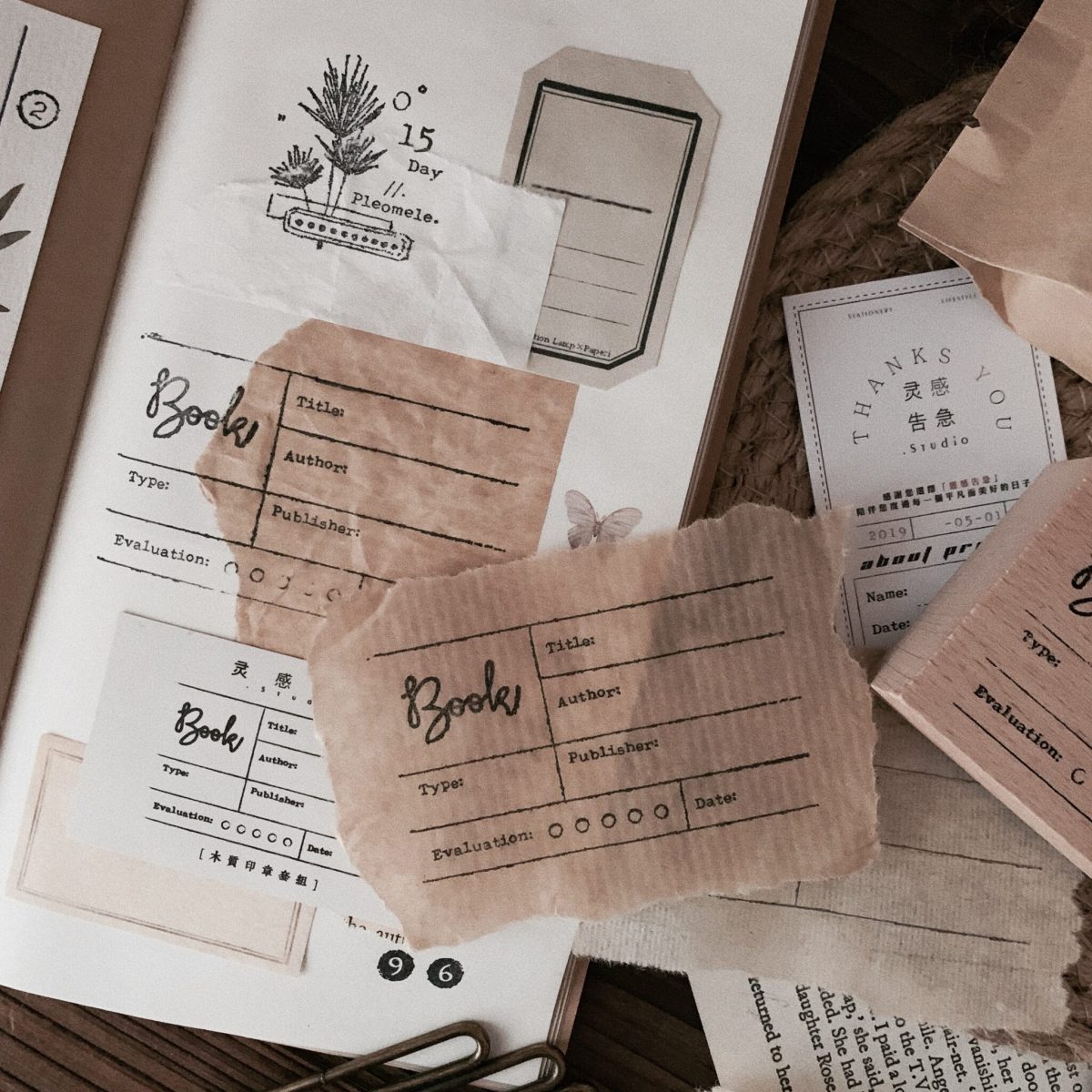 Book Movie Rating Wooden Stamp - Image 2