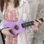 Pastel color wooden ukulele - Image 2
