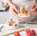 Strawberry glass cup - Image 2