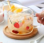 Strawberry glass cup