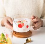 Strawberry glass cup - Image 3