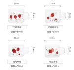 Strawberry glass cup - Image 7