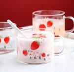 Strawberry glass cup - Image 5