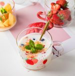 Strawberry glass cup - Image 4