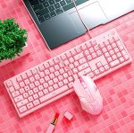 Pink Girl Gaming Set Mechanical Keyboard Mouse Headset - Image 4