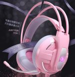 Pink Girl Gaming Set Mechanical Keyboard Mouse Headset - Image 3