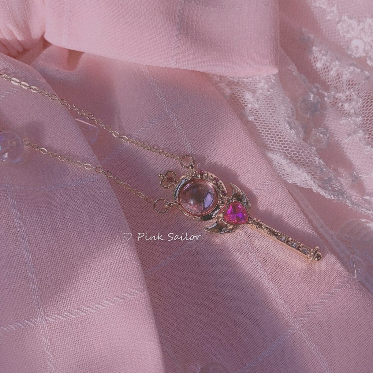 Pink Sailor Lolita locket - Image 4