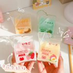 Kawaii Milk Glass Pot Strawberry Peach Avocado Banana