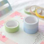 12pcs Pastel Color Washi tape - Image 4