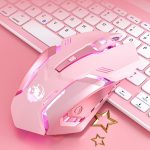 Pink Girl Gaming Set Mechanical Keyboard Mouse Headset - Image 5