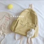 Solidcolor waterproof korean style Backpack - Image 6