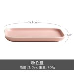 Pink grey one person breakfast tableware - Image 6