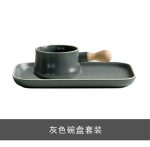 Pink grey one person breakfast tableware - Image 8