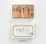 Retro lotus wooden stamp set - Image 6