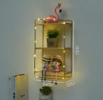 Gold color cute wall decorative shelf - Image 10