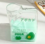 Kawaii Milk Glass Pot Strawberry Peach Avocado Banana - Image 8