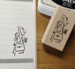 Girl Character Retro Wooden Stamp - Image 4