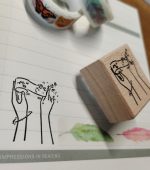 Girl Character Retro Wooden Stamp - Image 6