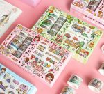 Kawaii Girl Daily Life 10pcs Washi Tape and 10pcs Sticker lor - Image 6