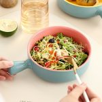 Solid Color Breakfast Salad Milk Bowl - Image 2