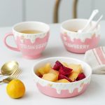 Sweet Strawberry Pink one person Cute Cup Bowl - Image 3