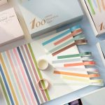 100pcs Solid Color Washi Tape - Image 2