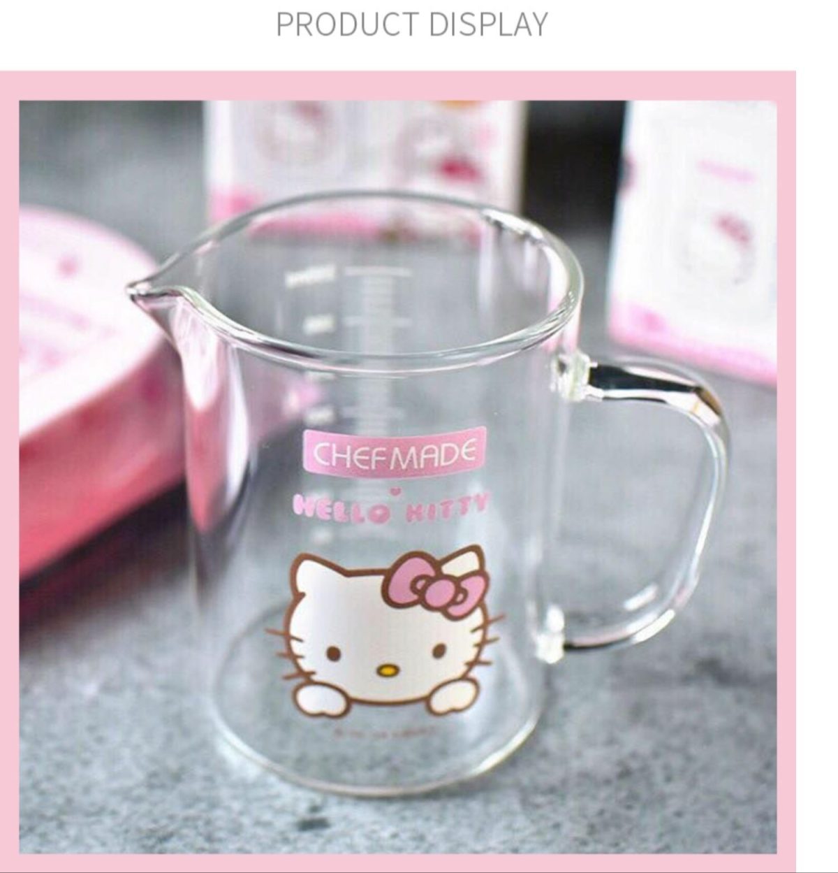 Hello Kitty thickened high temperature resistant scale glass measuring cup - Image 7