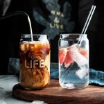 Can Shape Milk Tea Juice Water Mug with Straw - Image 2