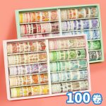 100pcs Japanese Washi Tape