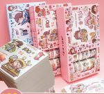 Kawaii Girl Daily Life 10pcs Washi Tape and 10pcs Sticker lor - Image 4