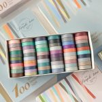100pcs Solid Color Washi Tape