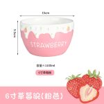 Sweet Strawberry Pink one person Cute Cup Bowl - Image 10