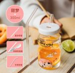Super Cute Milk Water Cup with Loose Lid and Straw - Image 10