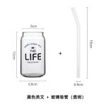 Can Shape Milk Tea Juice Water Mug with Straw - Image 8