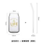 Can Shape Milk Tea Juice Water Mug with Straw - Image 6