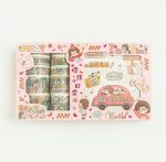 Kawaii Girl Daily Life 10pcs Washi Tape and 10pcs Sticker lor - Image 7