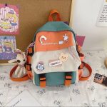 Contrast Color Cute Mini Backpack