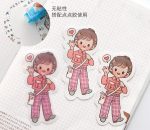 102pcs Kawaii Four Season wear Cute Girl Card for Journal (Non Sticky) - Image 5