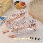 Transparent Large Rose Gold Stapler - Image 4